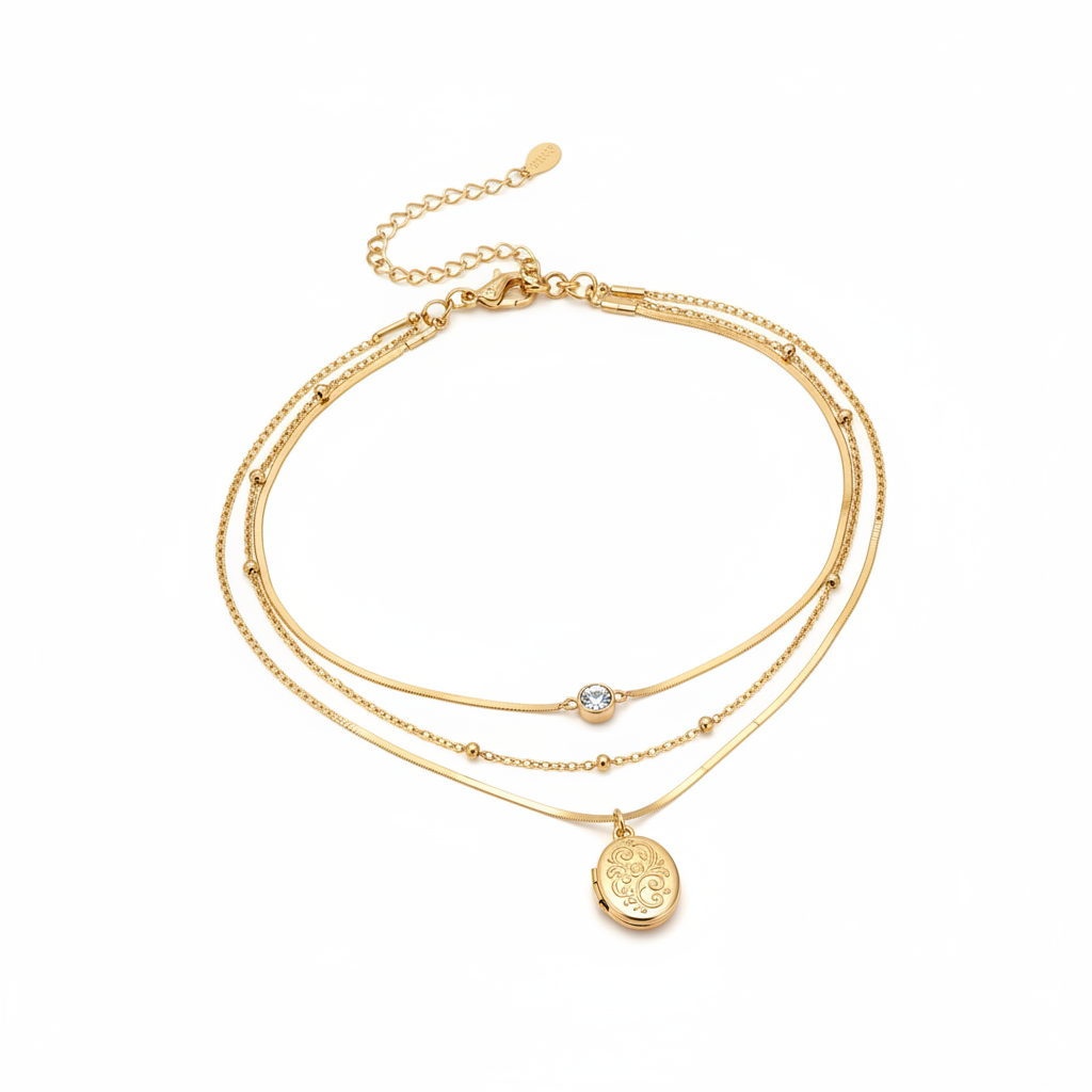 Delicate Layered Gold Chain Necklace